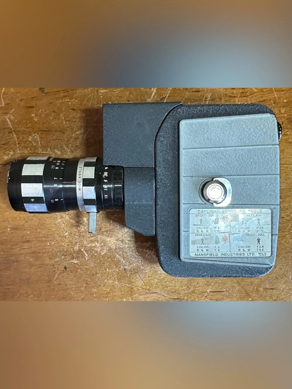 Vintage Mansfield Holiday Reflex Zoom 8mm Film Zoom Lens Handheld Movie Camera